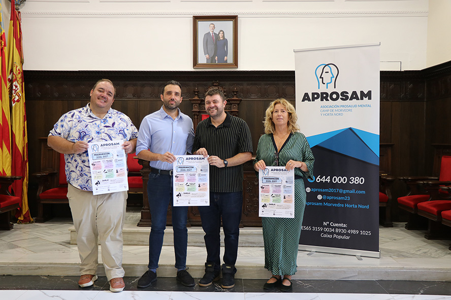 APROSAM Sagunto 2026-2027: talleres para socios y charlas gratuitas sobre salud mental